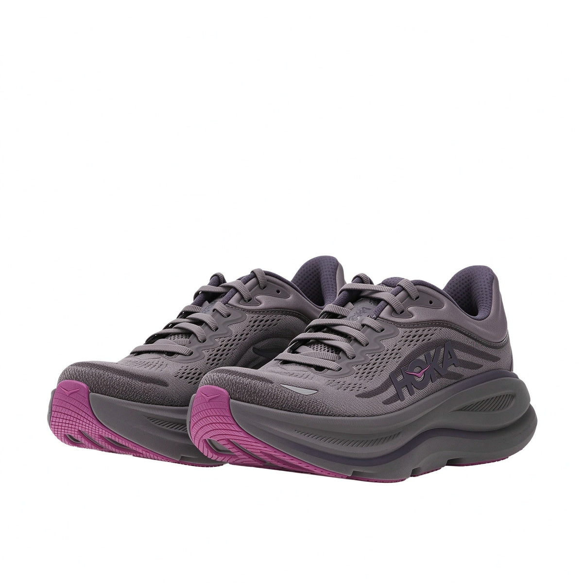HOKA Bondi 9 Gray / Purple