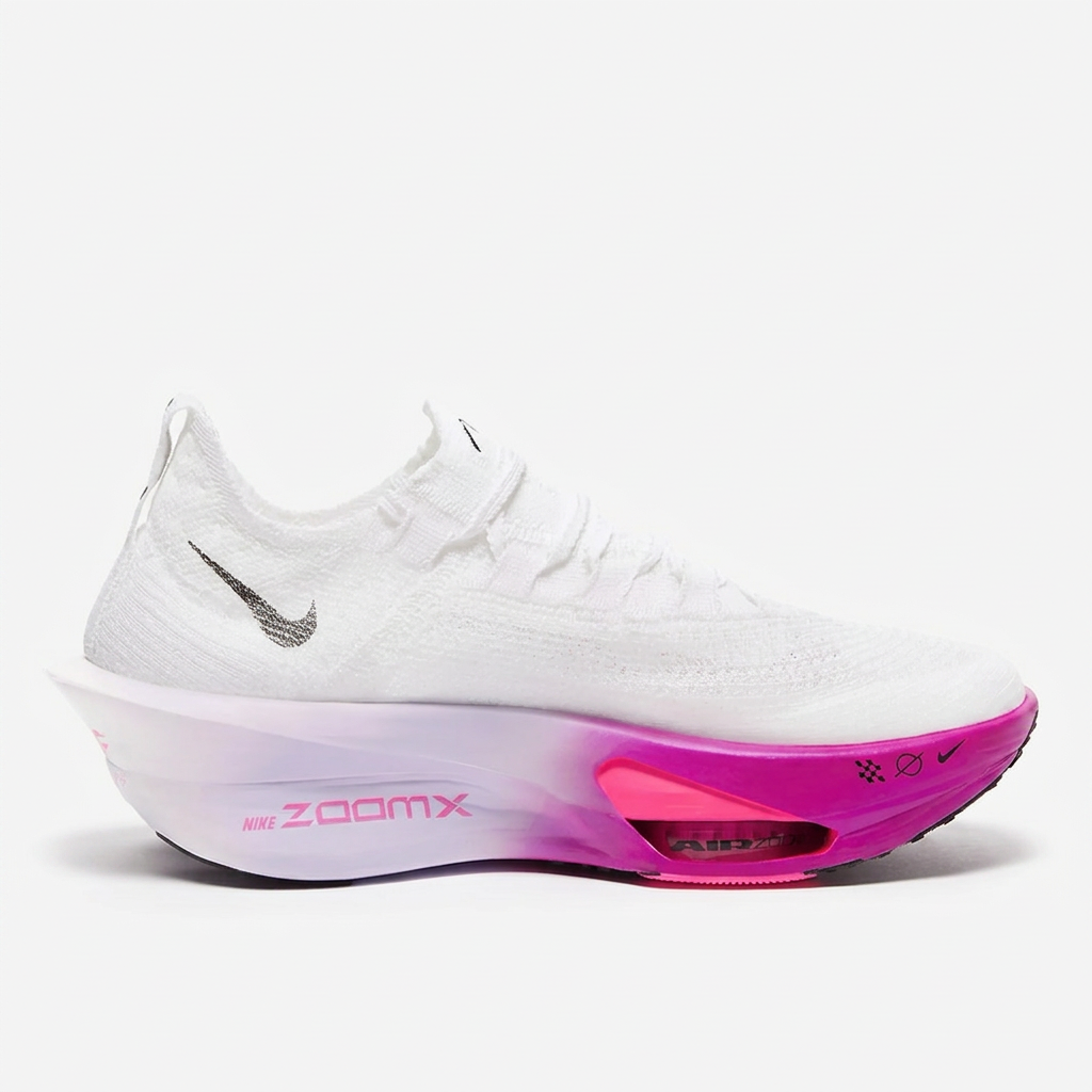 Nike Air Zoom Alphafly Next% 3 Running Shoes – White, Black & Fuchsia