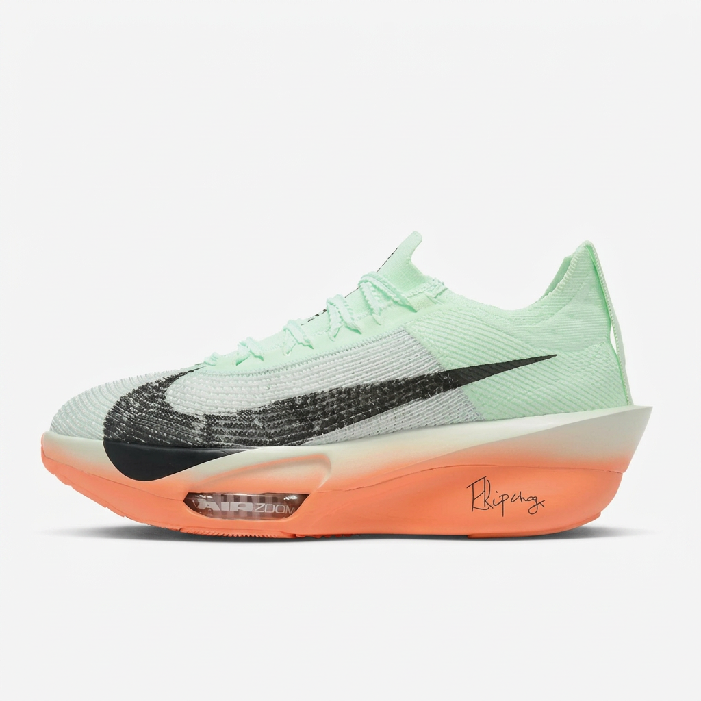 Nike Air Zoom Alphafly Next% 3 Running Shoes - Mint & Coral Orange
