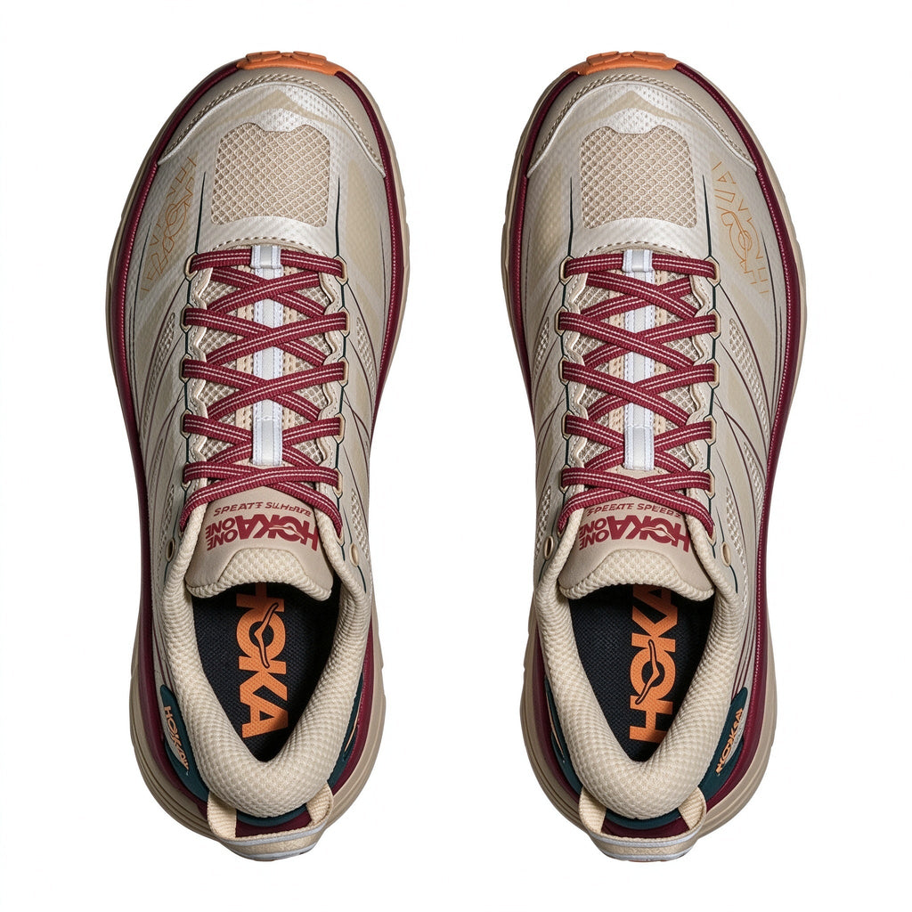 HOKA Mafate Speed 2 Beige – Burgundy
