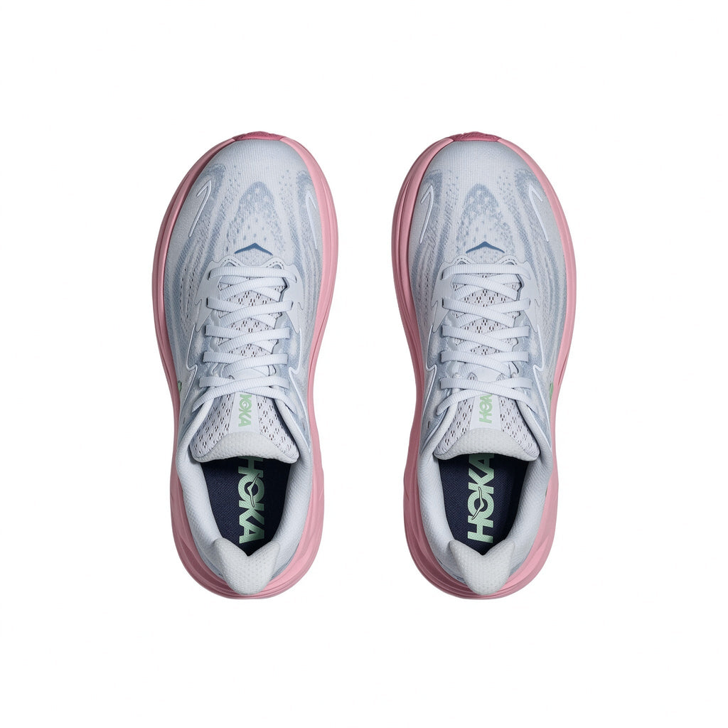 HOKA Clifton 10 Blue Gray – Pink