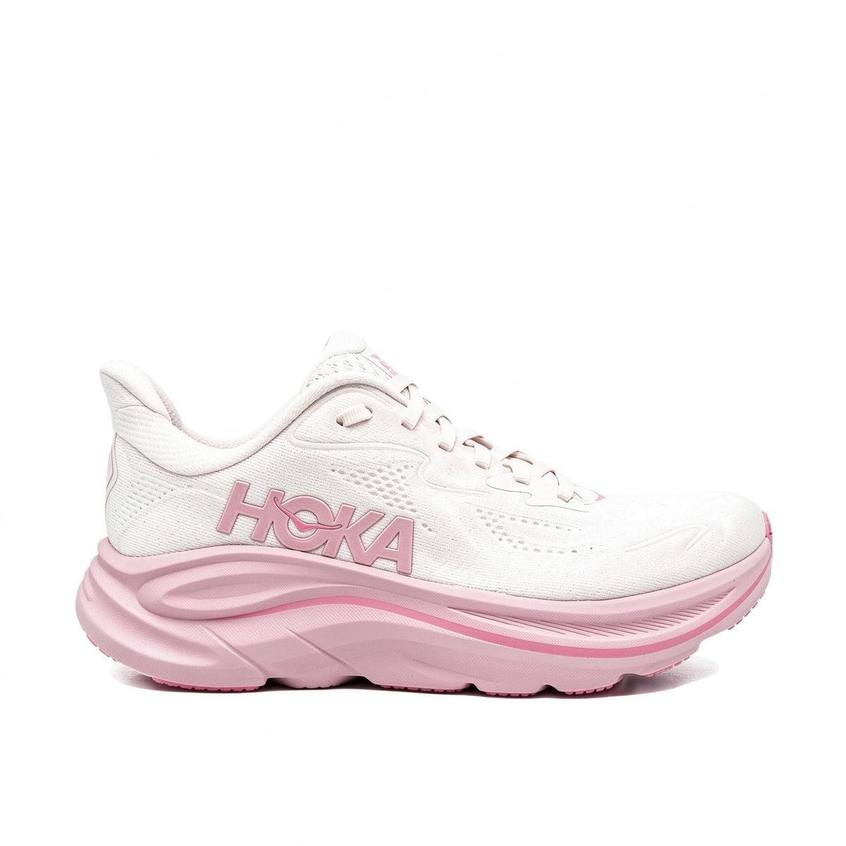 HOKA Clifton 10 White – Pink