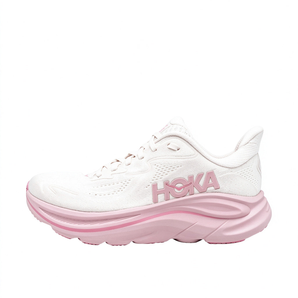 HOKA Clifton 10 White – Pink