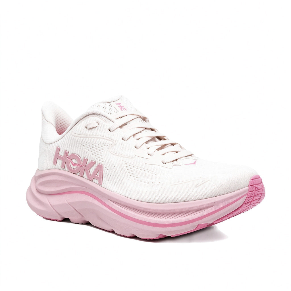 HOKA Clifton 10 White – Pink