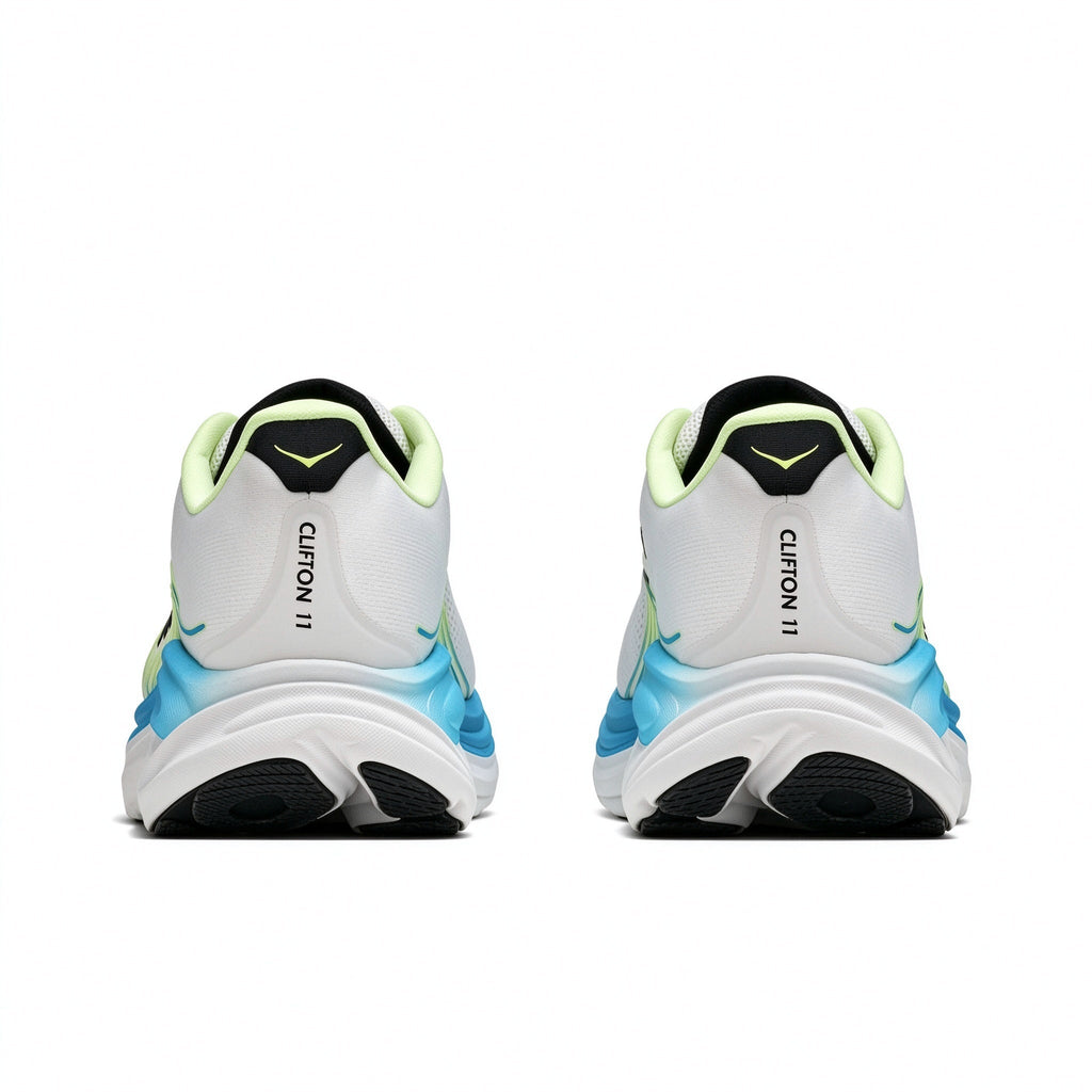 HOKA Clifton 11 White – Blue