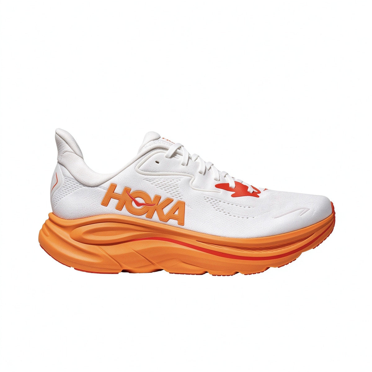 HOKA Clifton 10 White – Orange