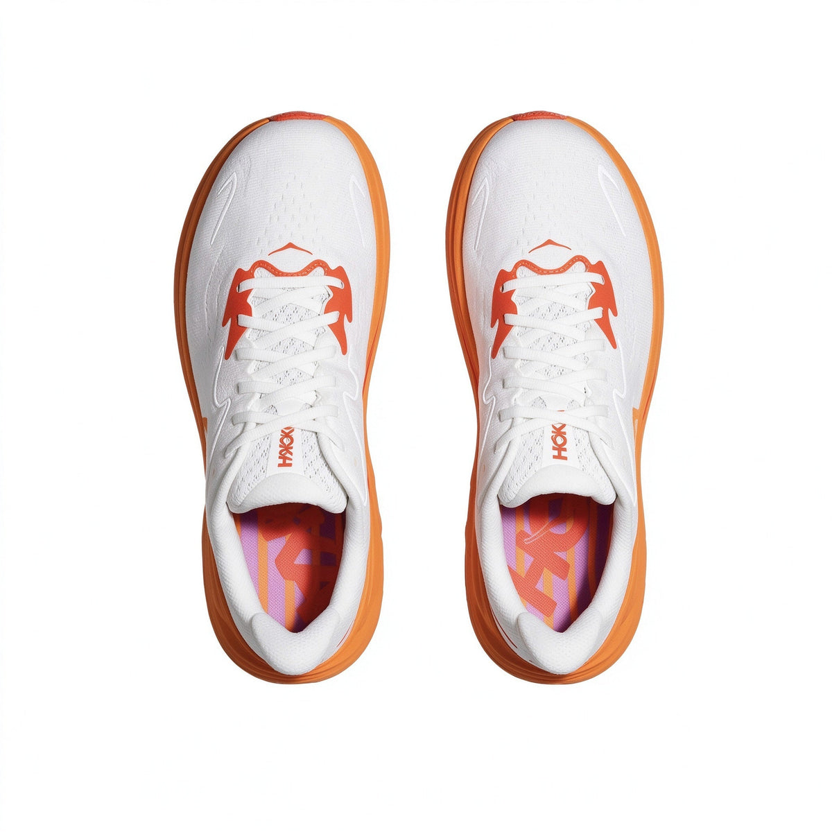 HOKA Clifton 10 White – Orange