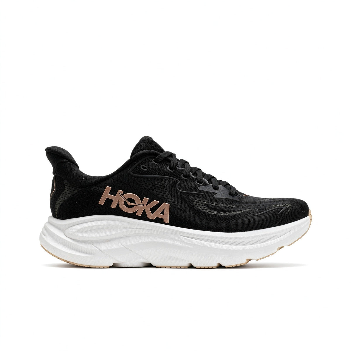 HOKA Clifton 10 Black – White