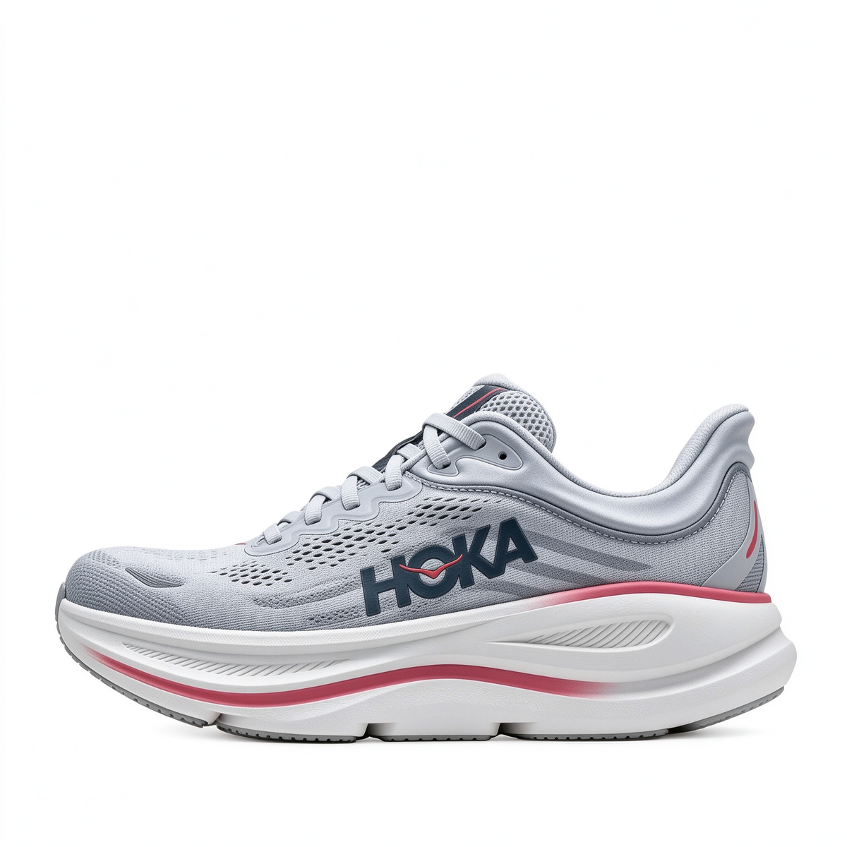HOKA Bondi 9 Gray / Pink