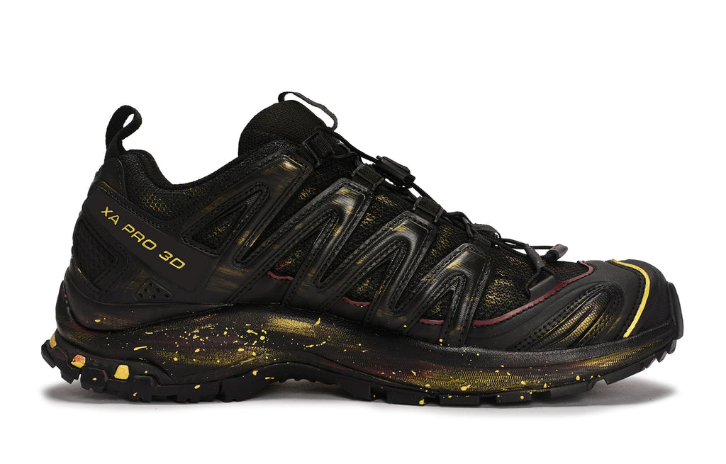 Salomon XA Pro 3D Black - Burgundy - Gold