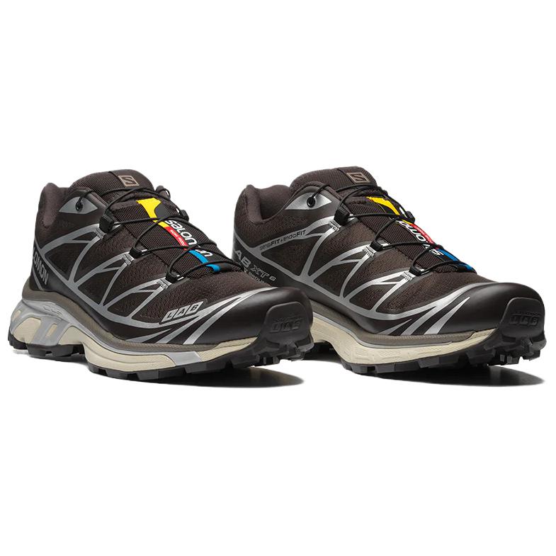 Salomon XT-6 Dark Brown / Silver Gray