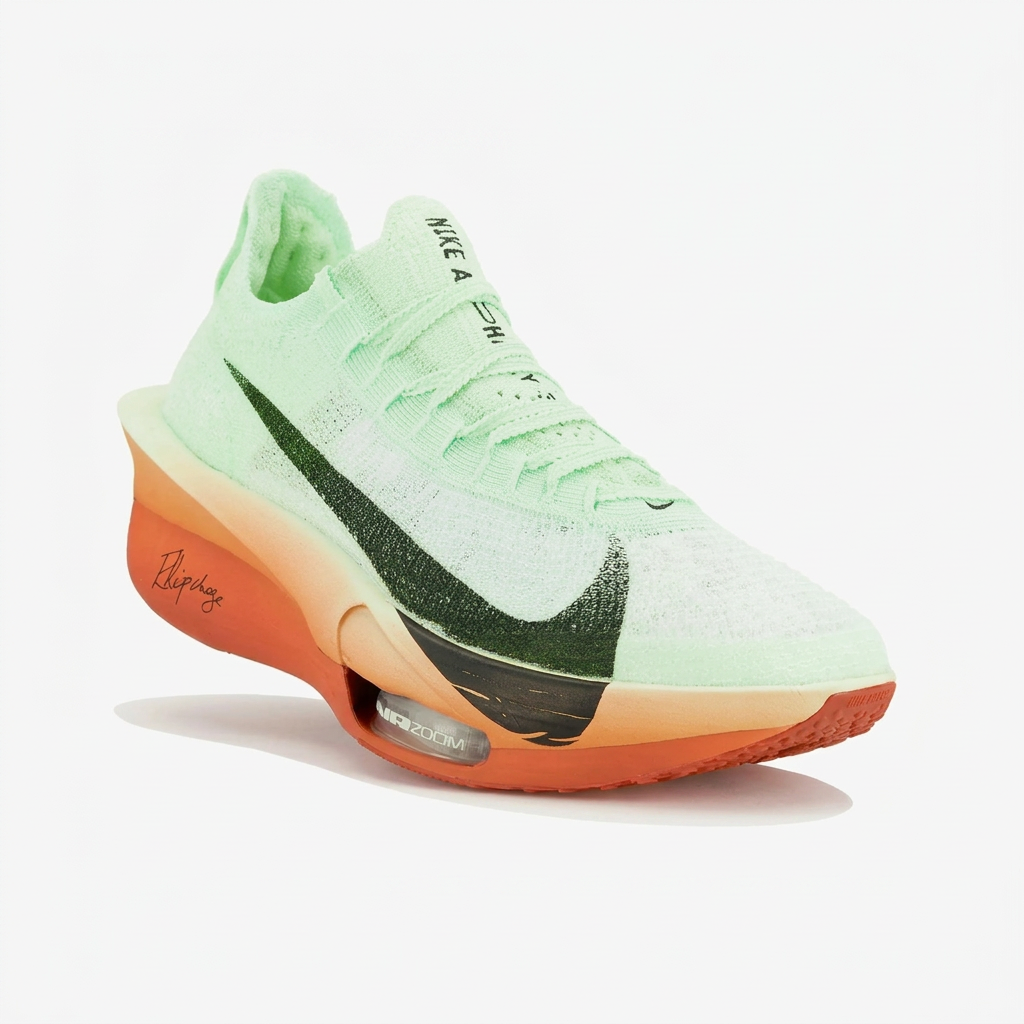 Nike Air Zoom Alphafly Next% 3 Running Shoes - Mint & Coral Orange