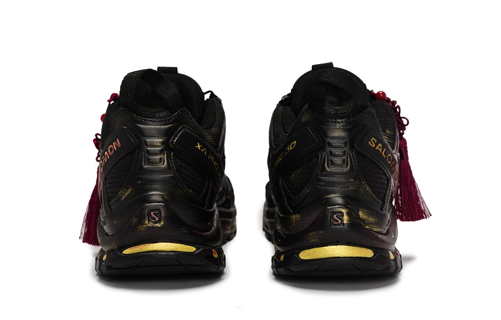 Salomon XA Pro 3D Black - Burgundy - Gold