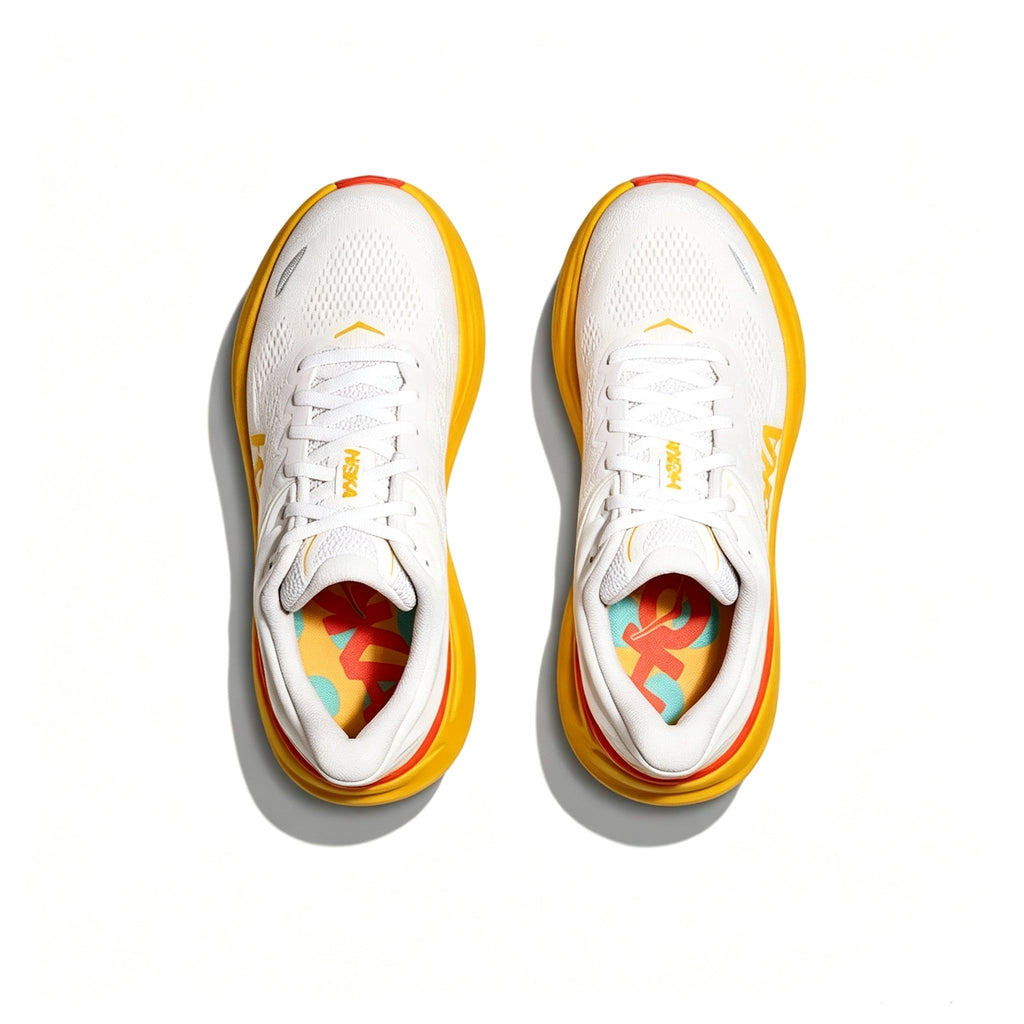 HOKA Bondi 9 White / Yellow