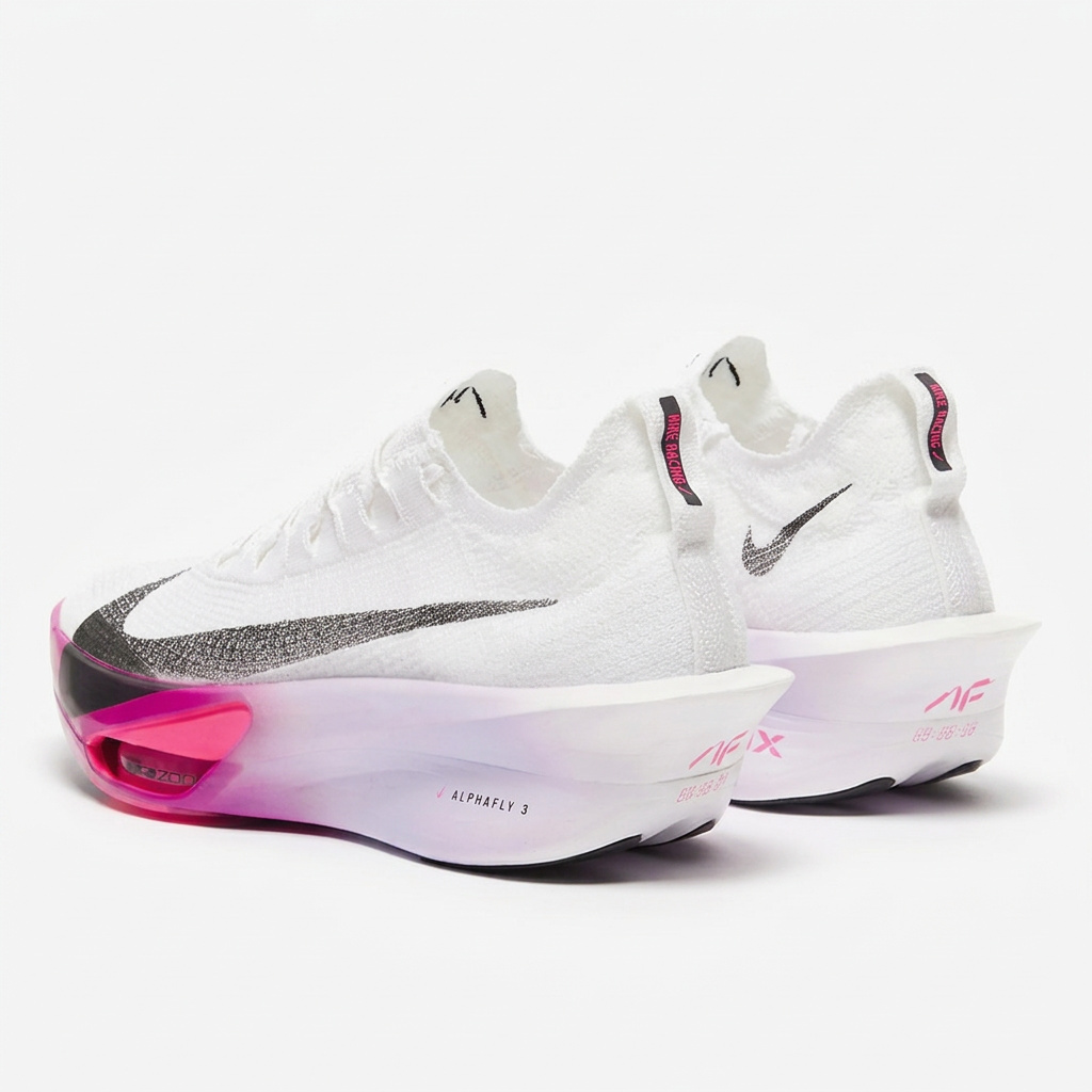 Nike Air Zoom Alphafly Next% 3 Running Shoes – White, Black & Fuchsia