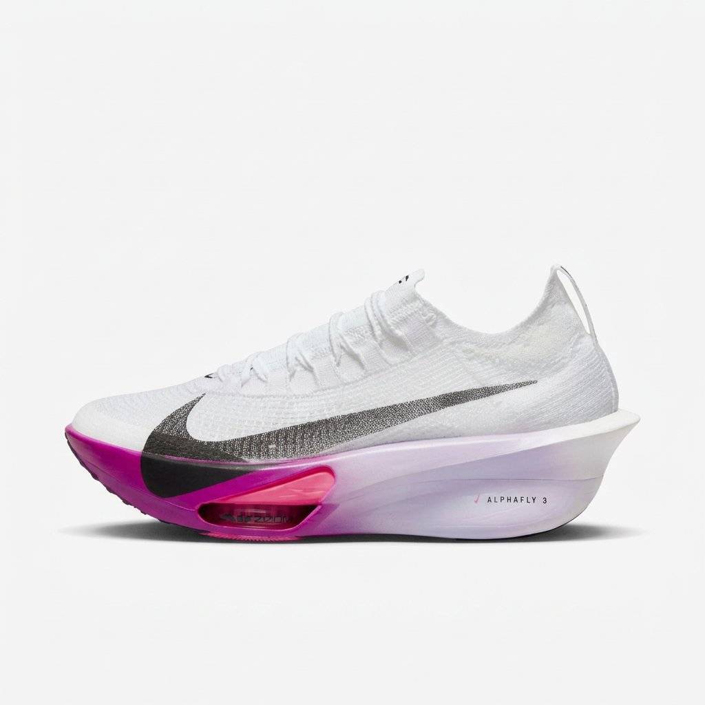 Nike Air Zoom Alphafly Next% 3 Running Shoes – White, Black & Fuchsia