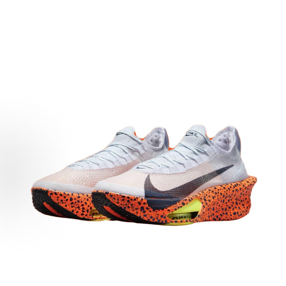Nike Air Zoom Alphafly Next% 3 Running Shoes – Light Gray & Orange