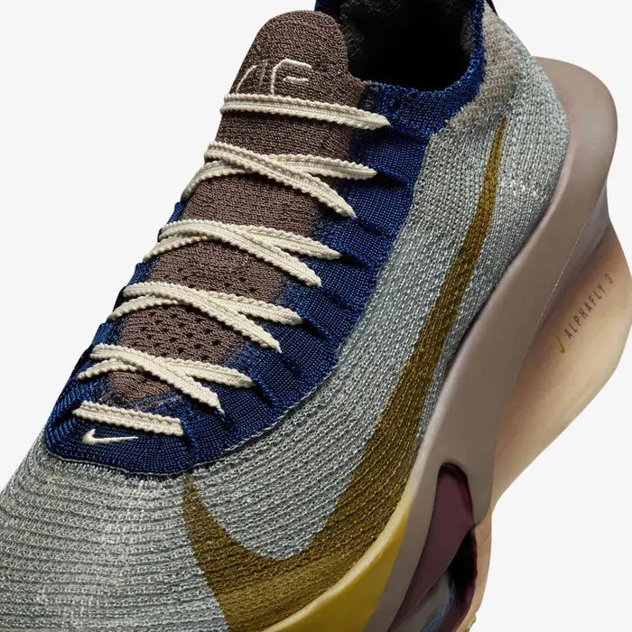 Nike Air Zoom Alphafly Next% 3 Running Shoes – Gray Green & Navy