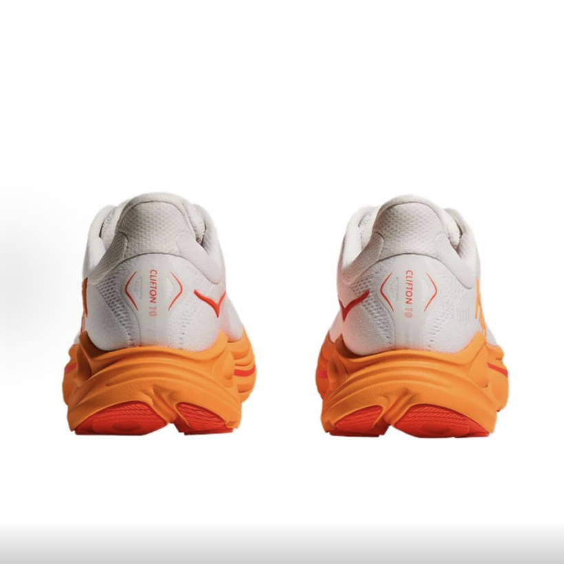 HOKA Clifton 10 White – Orange