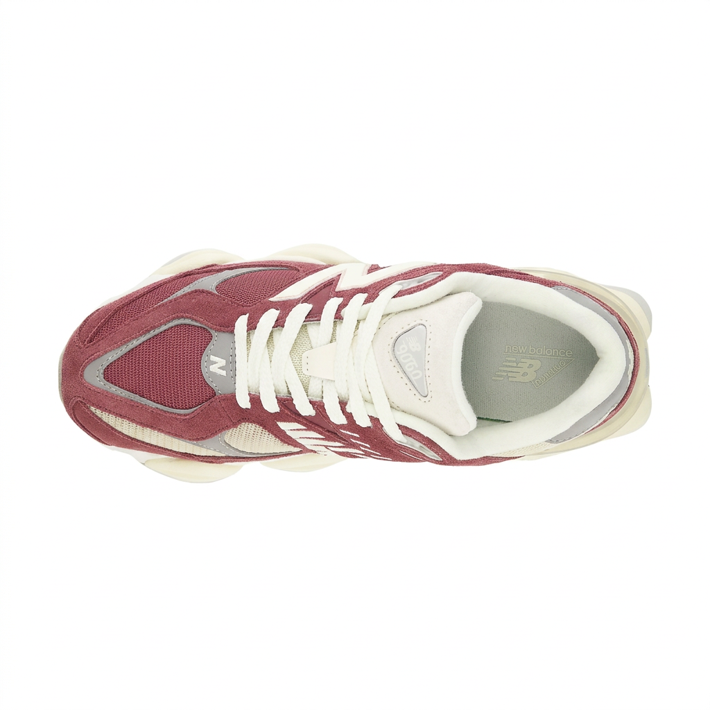 New Balance 9060 Burgundy – Cream