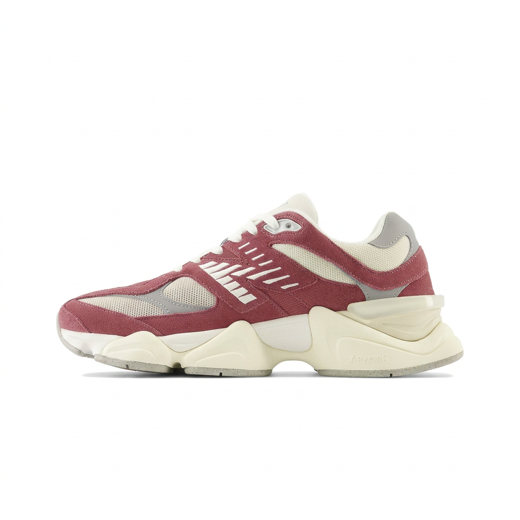 New Balance 9060 Burgundy – Cream