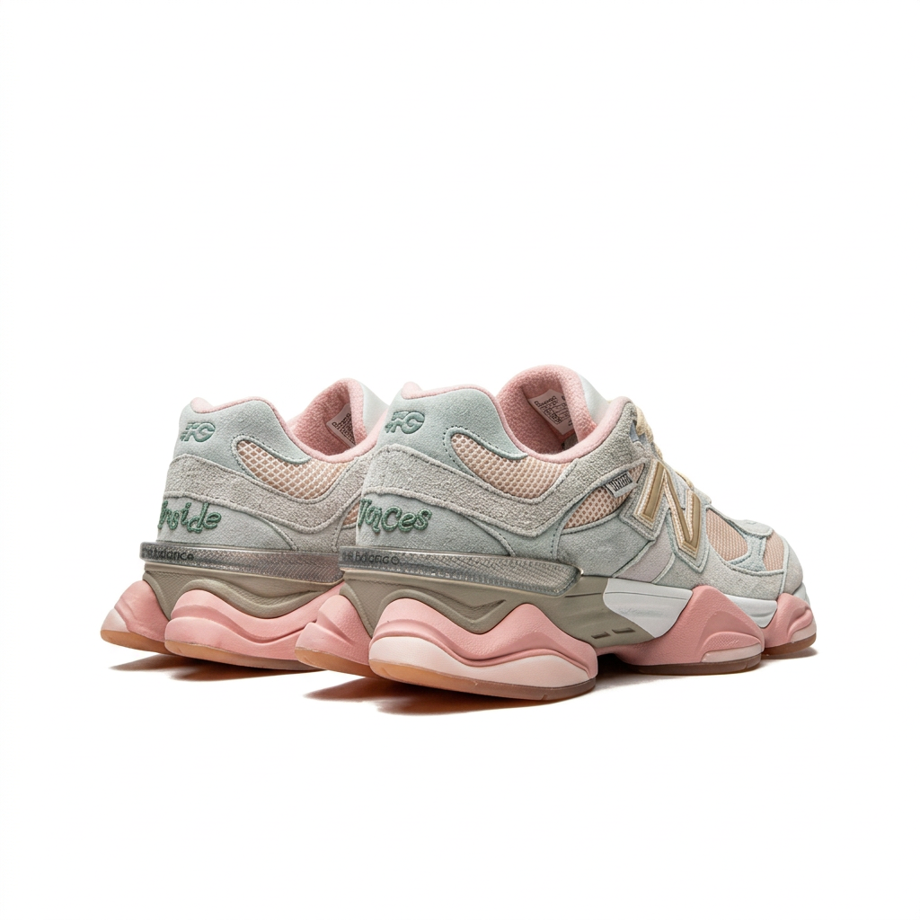 New Balance 9060 Light Grey – Pink