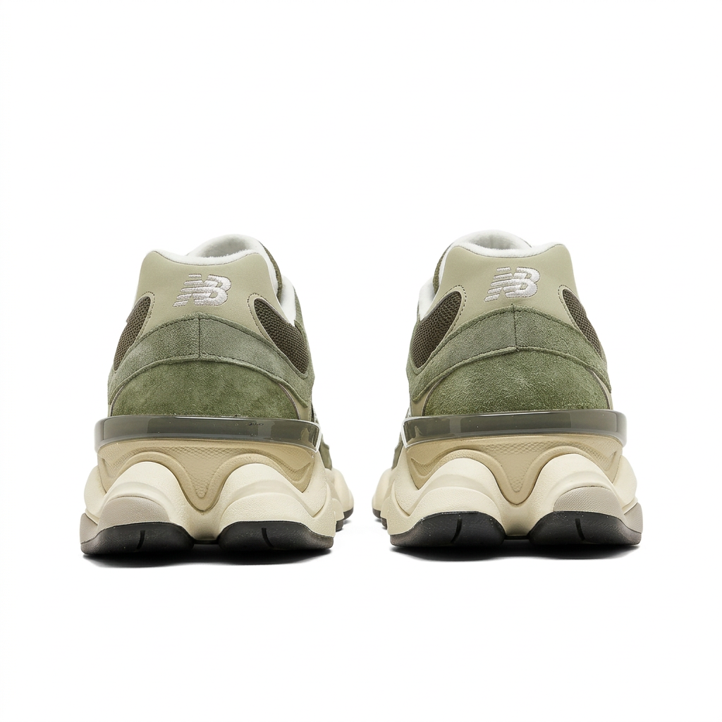 New Balance 9060 Olive Green – Cream