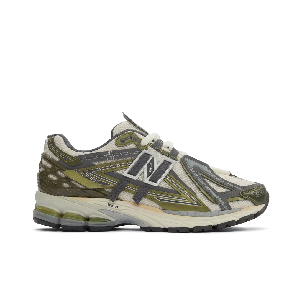 New Balance 1906A Cream – Olive Green