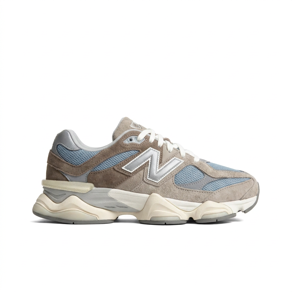 New Balance 9060 Taupe – Light Blue