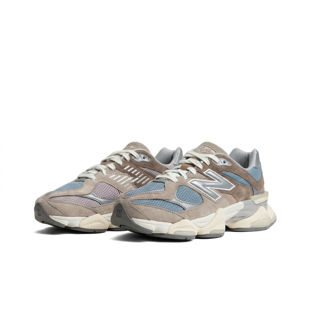 New Balance 9060 Taupe – Light Blue