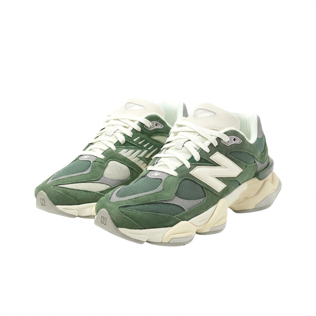 New Balance 9060 Green – Cream