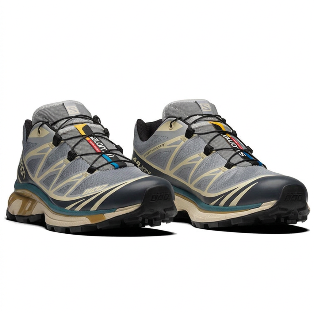 Salomon XT-6 Gray / Cream / Teal