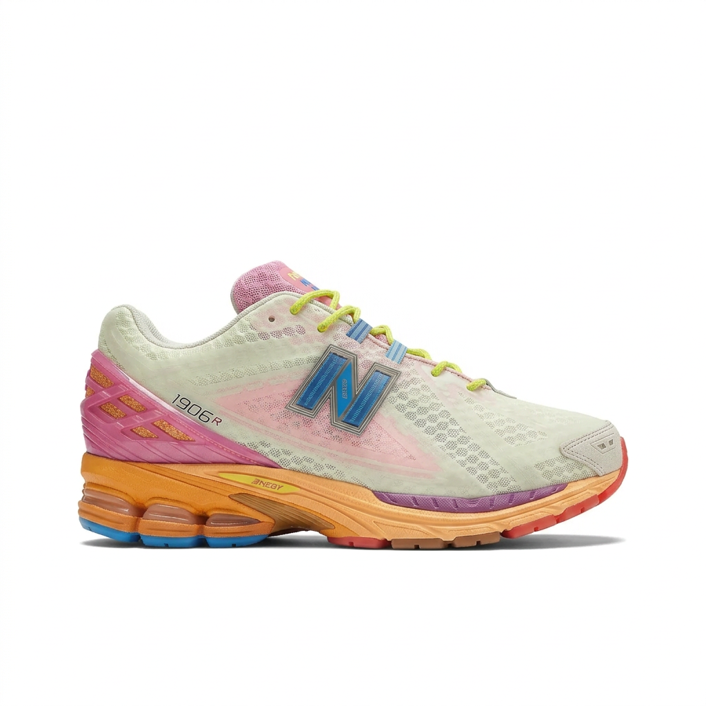 New Balance 1906R Cream - Multicolor outer side view on white